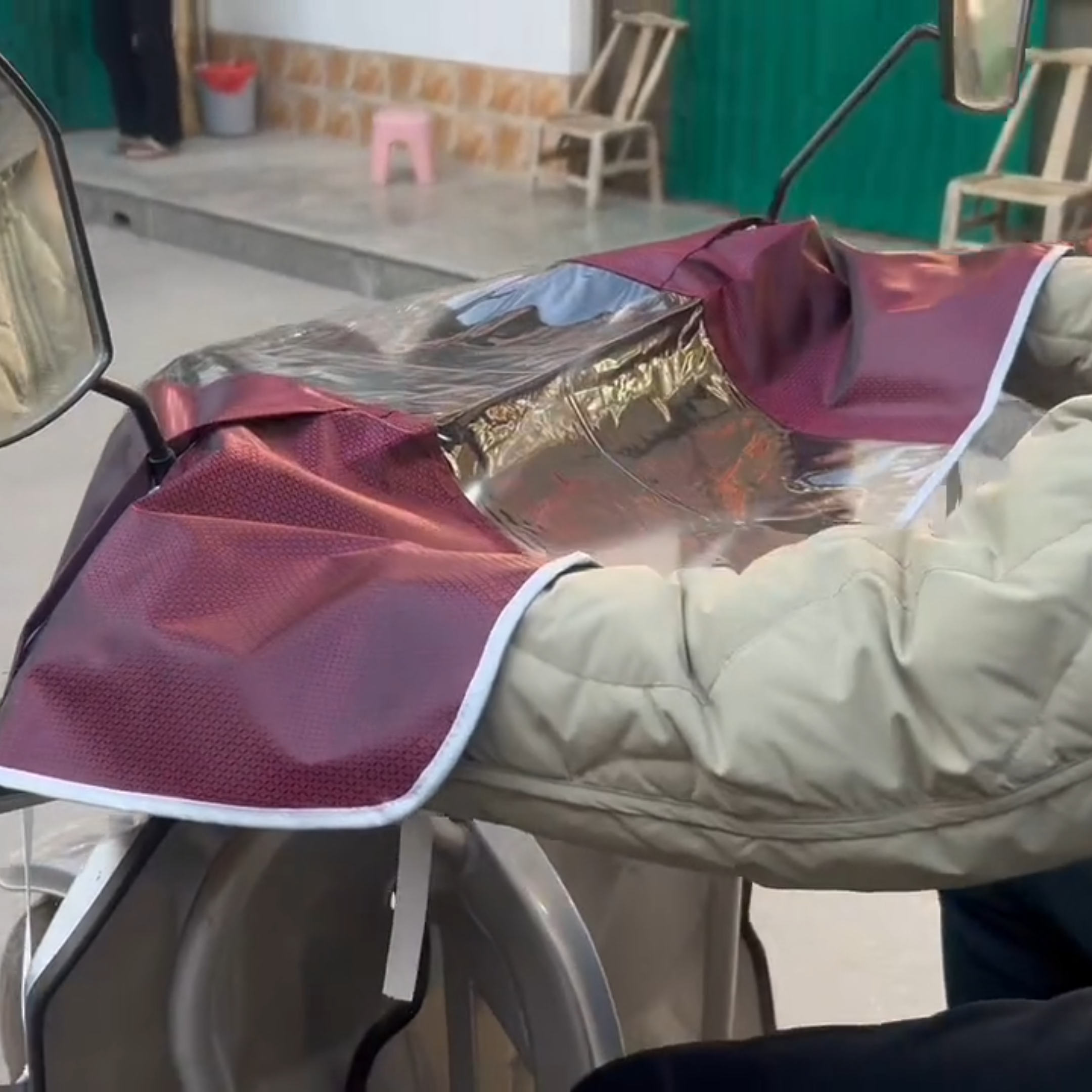 电动车车头防雨罩电瓶摩托车车把中控仪表盘防水防尘保护罩盖布套