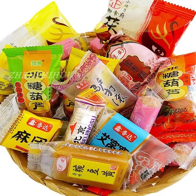 中国北京特产大礼包500克果脯茯苓饼糖葫芦送礼散装零食特色小吃