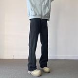 美式高街牛仔裤男黑色百搭宽松微喇长裤G98931-P65，男装牛仔裤，星座814-1（原电商B253-1）