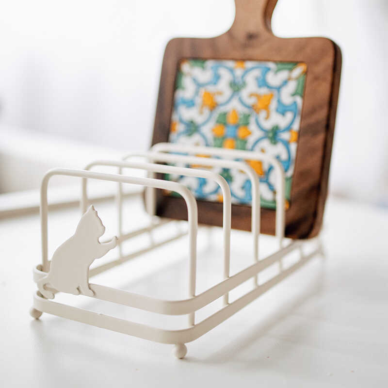 桌面砧板架厨房铁艺盘碗架锅垫架