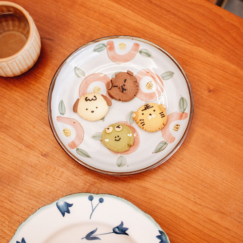 半宅新中式复古陶瓷点心甜品盘