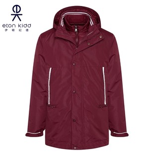 伊顿纪德羽绒服枣红色可脱卸羽绒内胆男女加厚冬款校服外套17x010