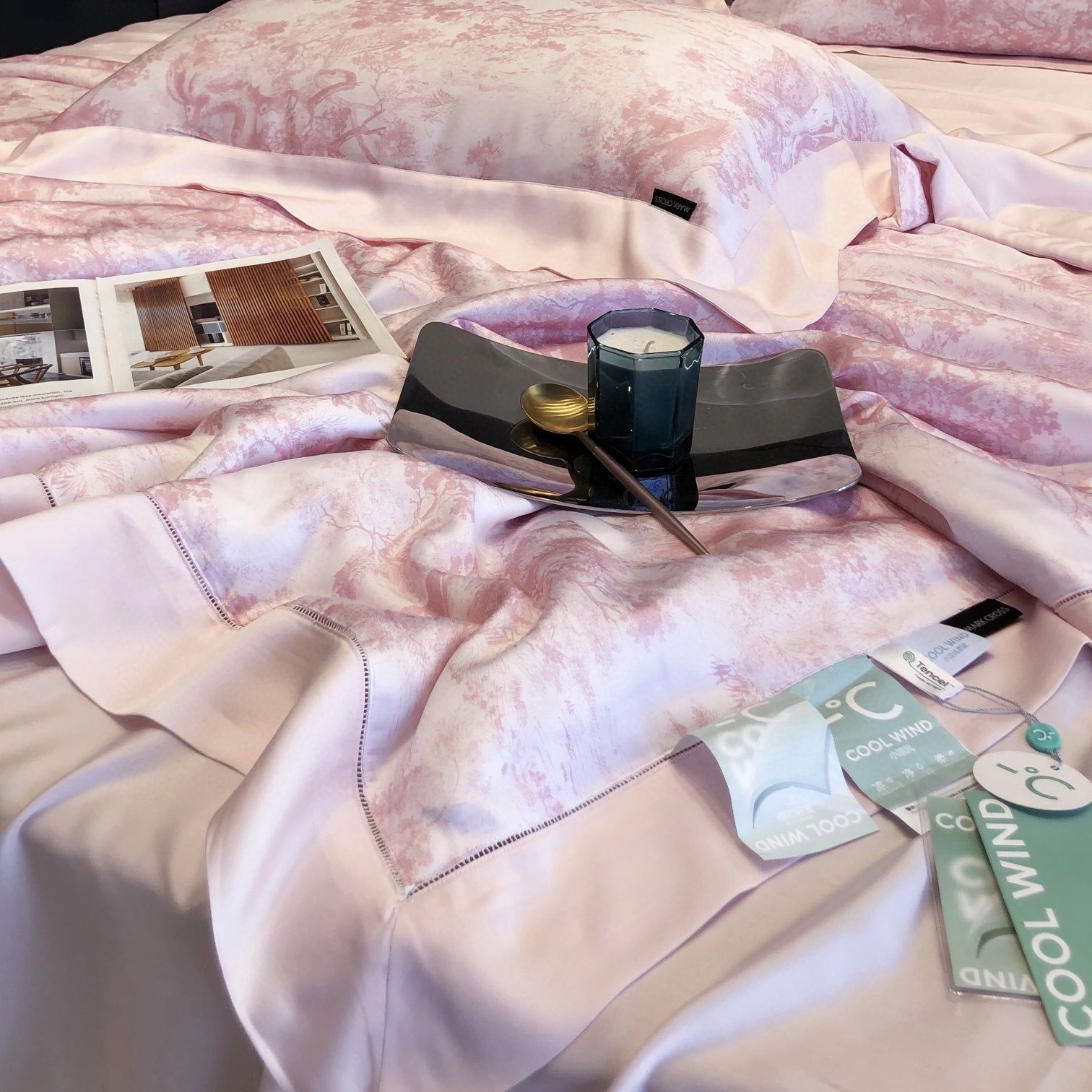 mark新品中式风lf60天丝夏被四件套丝滑贴身凉爽冰丝夏凉被空调被