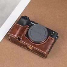 索尼A7C2保护套A7R4A6700相机包a73A7RIIIA7M3底座zve10二代皮套