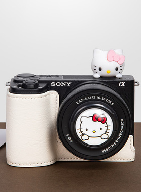 索尼ZVE10二代保护套A7C2相机包A6400皮套A6100底座A7R5A7M4配件