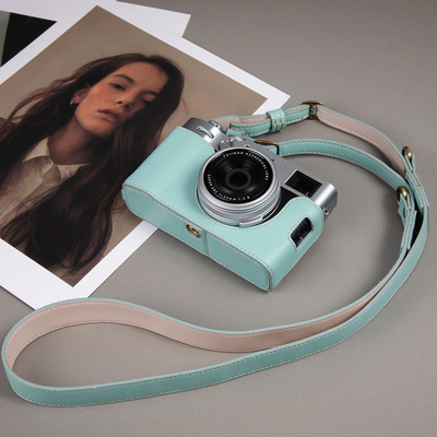 适用富士X100Vi保护套X100V X100TX100S相机包微单皮套底座壳配件