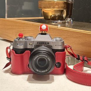 富士XS20保护套XT5XM5XT50X100ViXT30二三代相机包配件红皮套XE5