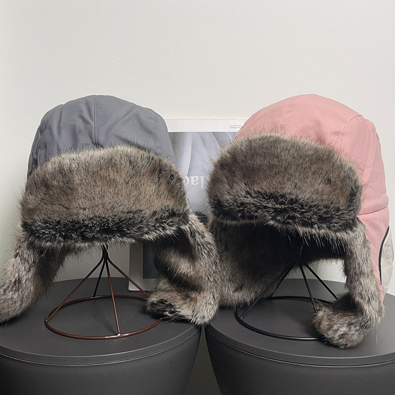 复古川西户外进藏防水毛绒雷锋帽男女秋冬季保暖护耳防寒滑雪帽子