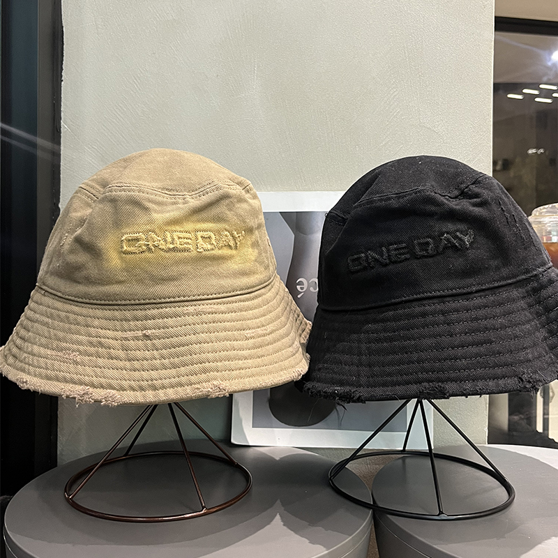 渔夫帽子百搭磨毛显脸小水洗个性