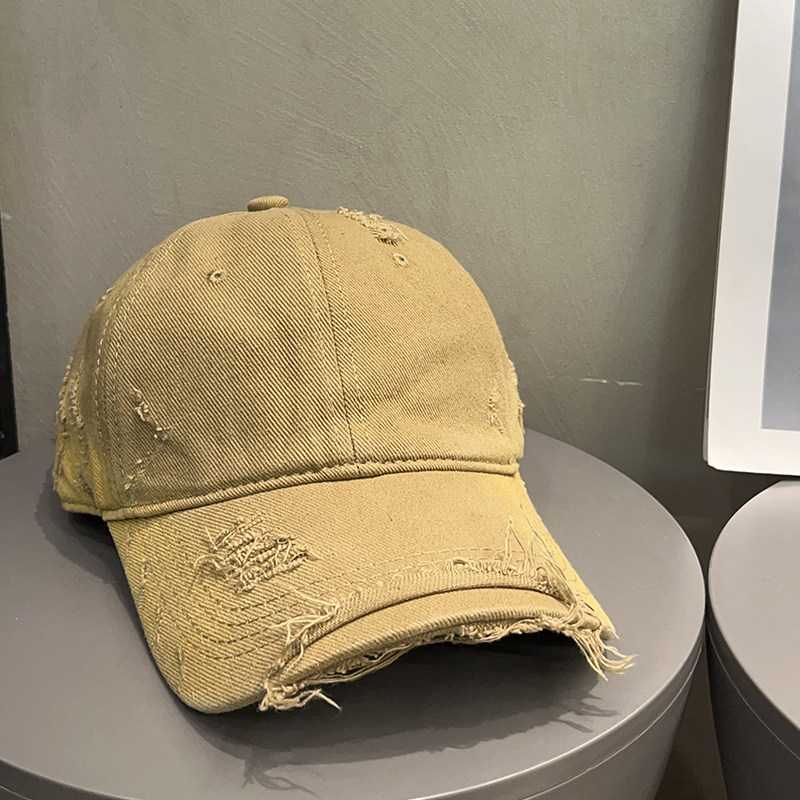 鸭舌帽子大头围情侣韩版全棉复古