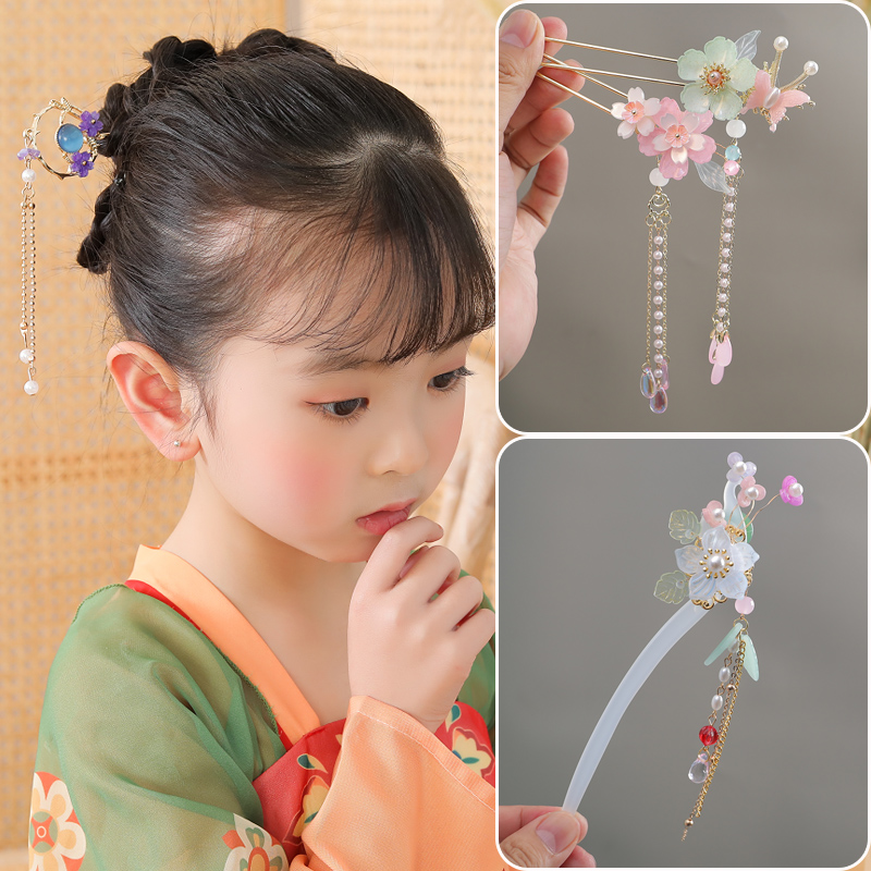 妞童饰品中国风女儿童发簪
