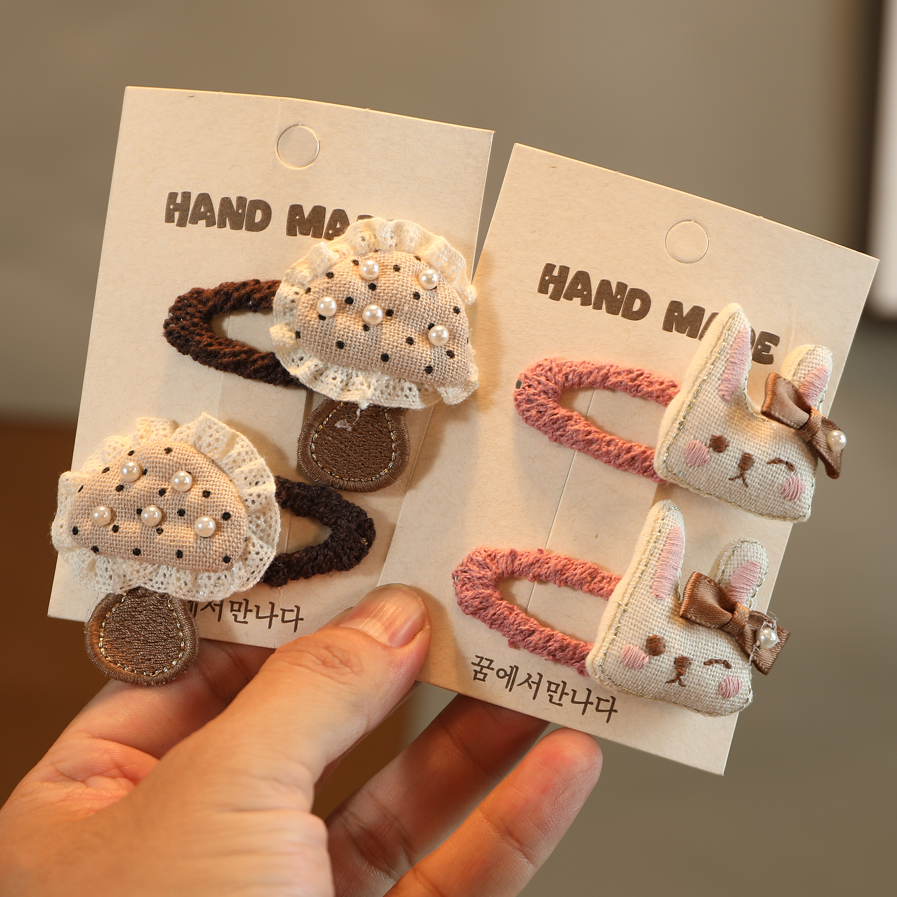 儿童新款韩版甜美卡通bb夹初秋女童动物小碎发发夹发绳发卡发饰