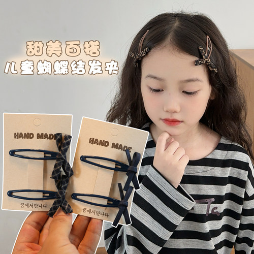 儿童复古豹纹bb夹发夹