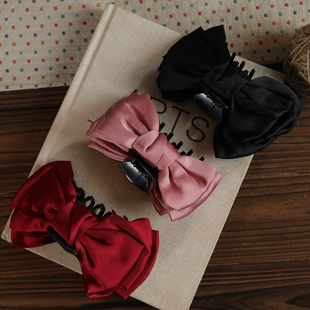 儿童蝴蝶结抓夹在逃公主头顶发夹女童大号新款高级感头饰抓夹发饰