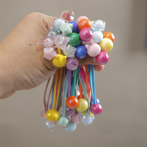 妞童饰品可爱女儿童皮筋