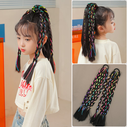 儿童公主假发辫子甜酷小女孩