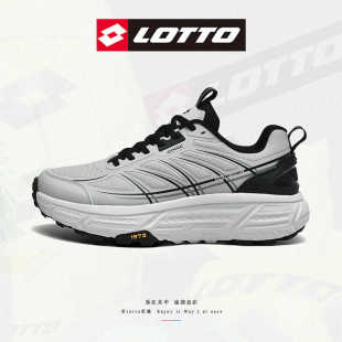 防滑网面透气减震厚底休闲跑鞋 乐途男鞋 新款 2025春秋季 健身 运动鞋