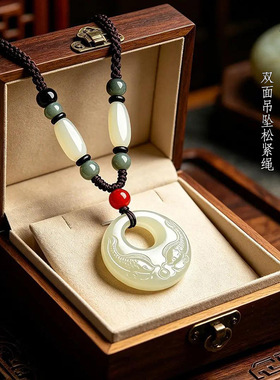 【年年有鱼】双面雕刻双鱼吊坠时尚百搭本命年护身符项链小众设计