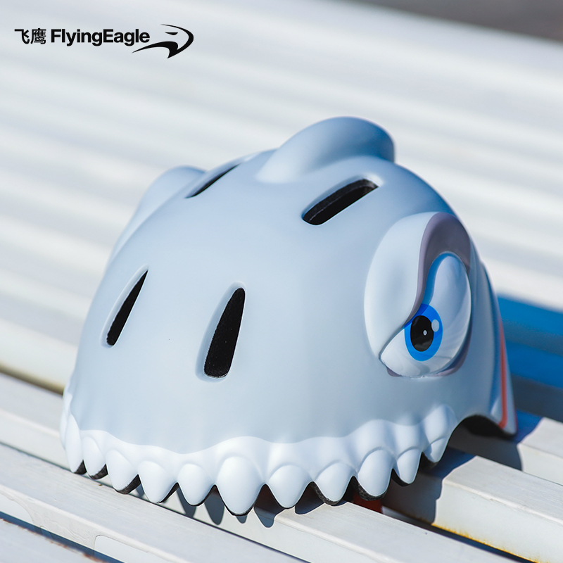 正品飞鹰儿童动物头盔轮滑速滑单车滑板户外安全帽子运动专用圆盔