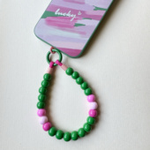 初遇绳艺串珠多巴胺高级短款 女手腕网红精致适用于iPhone手机挂链