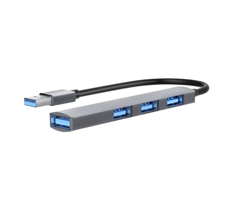USB2.0 허브 4-IN-1 어댑터 컴퓨터 다기능 도킹 스테이션 알루미늄 합금 멀티 포트 확장 허브