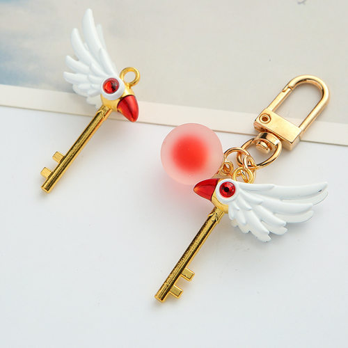 魔法少女小樱钥匙扣挂件鸟头杖