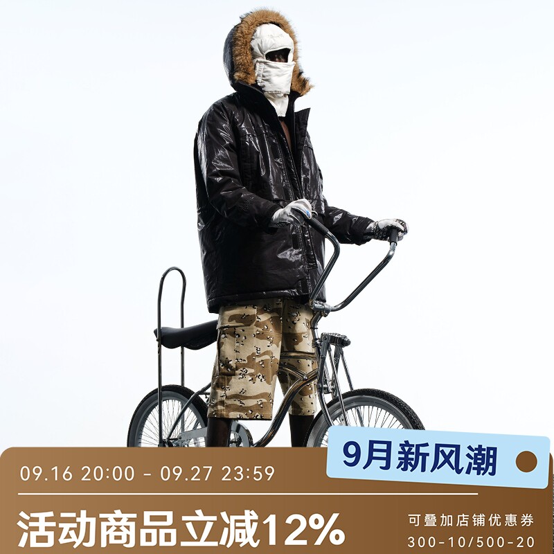 WHOOSIS(不知其名)毛里中长棉服外套大衣秋冬保暖简约美式男女