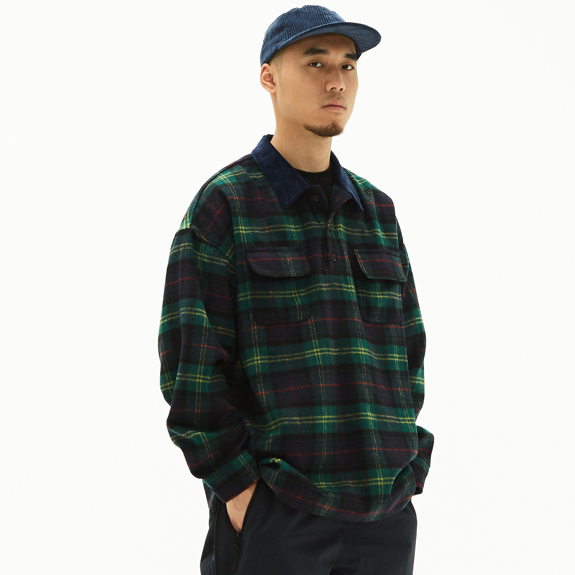 WHOOSIS 2018AW WOOL SHIRT Ñòë°ë¿ªÁì¸ñ×Ó³ÄÉÀ