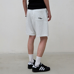 不知其名 美式 刺绣五分卫裤 短裤 街头简约百搭男女 夏季 WHOOSIS