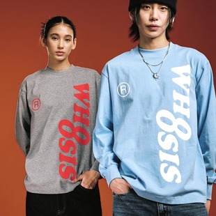 WHOOSIS（不知其名）基础logo长袖T恤秋季新配色简约百搭校园男女
