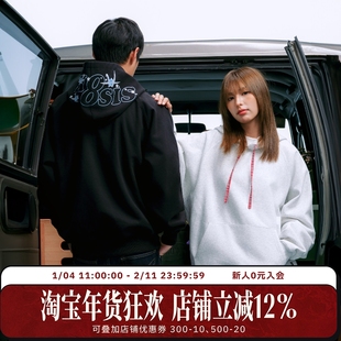 WHOOSIS（不知其名）千纸鹤拼接格纹帽衫卫衣秋季独特氛围感男女