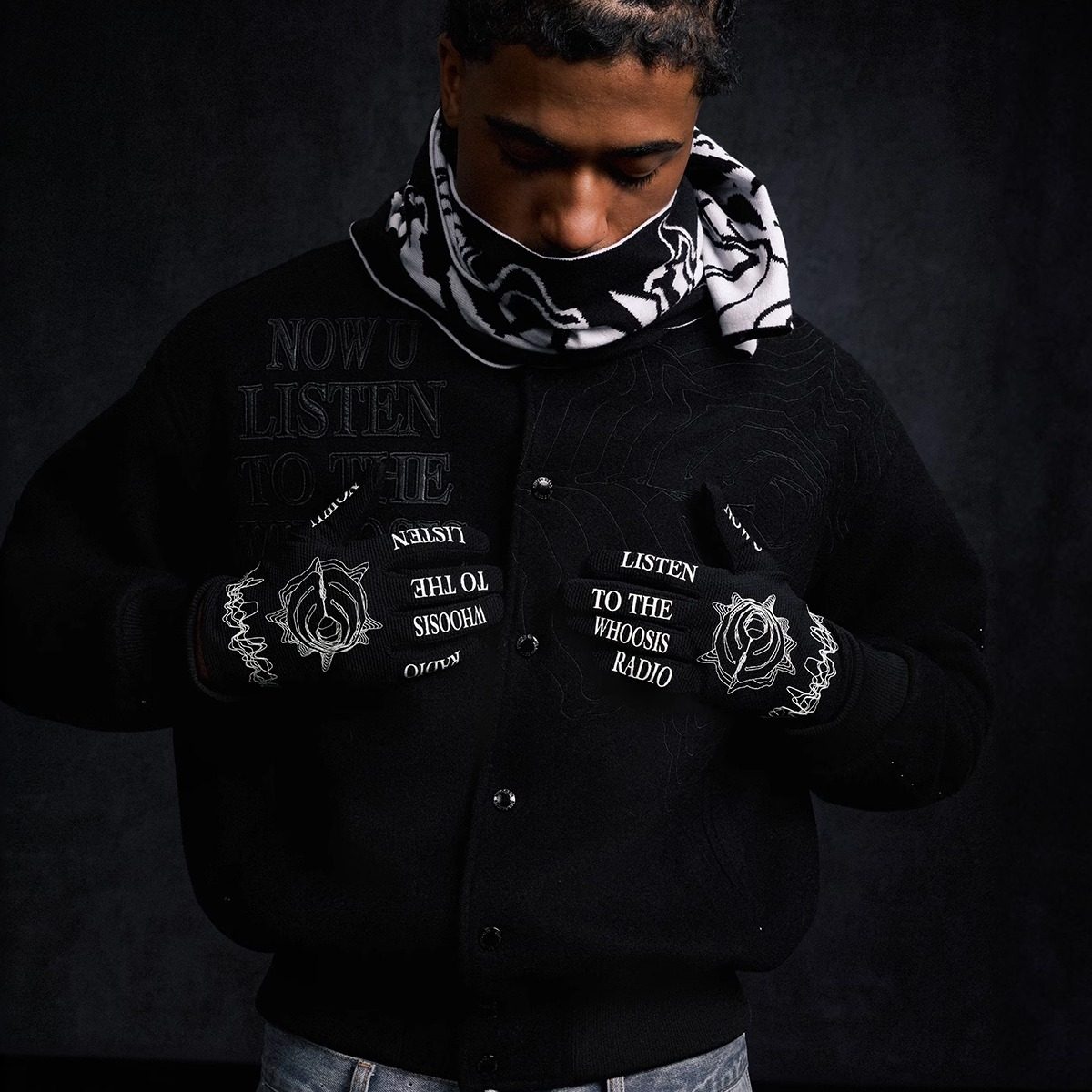 WHOOSIS RADIO 手套冬季保暖骑行滑雪户外防风防寒校园情侣男女潮