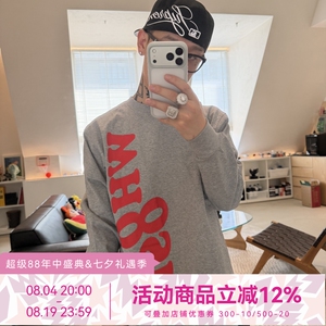 WHOOSIS（不知其名）基础logo长袖T恤秋纯棉宽松简约百搭校园男女