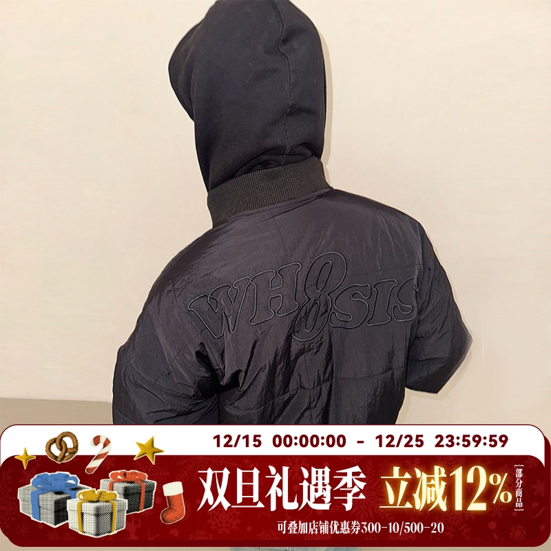 WHOOSIS（不知其名）立体口袋棉服外套秋冬上衣保暖校园男女情侣