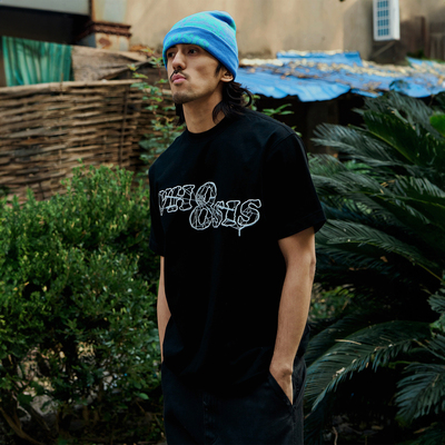 WHOOSIS（不知其名）蛛网logo短袖t恤男女情侣宽松休闲百搭美式潮