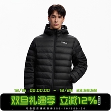 WHOOSIS（不知其名）轻薄排骨连帽羽绒服90鸭绒保暖秋冬校园男女