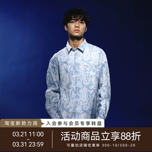 衬衣美式 WHOOSIS 衬衫 蕾丝格纹长袖 休闲宽松男女情侣 不知其名