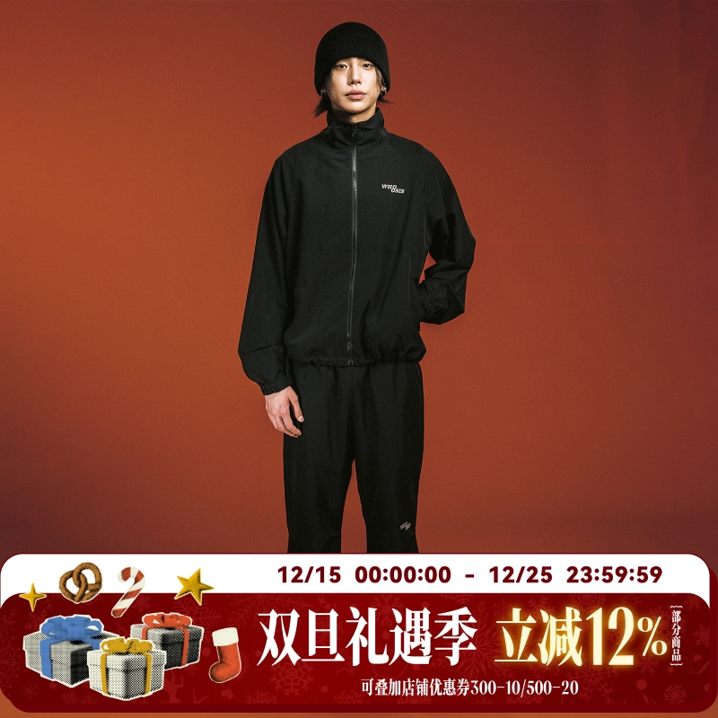 WHOOSIS刺绣logo运动长裤