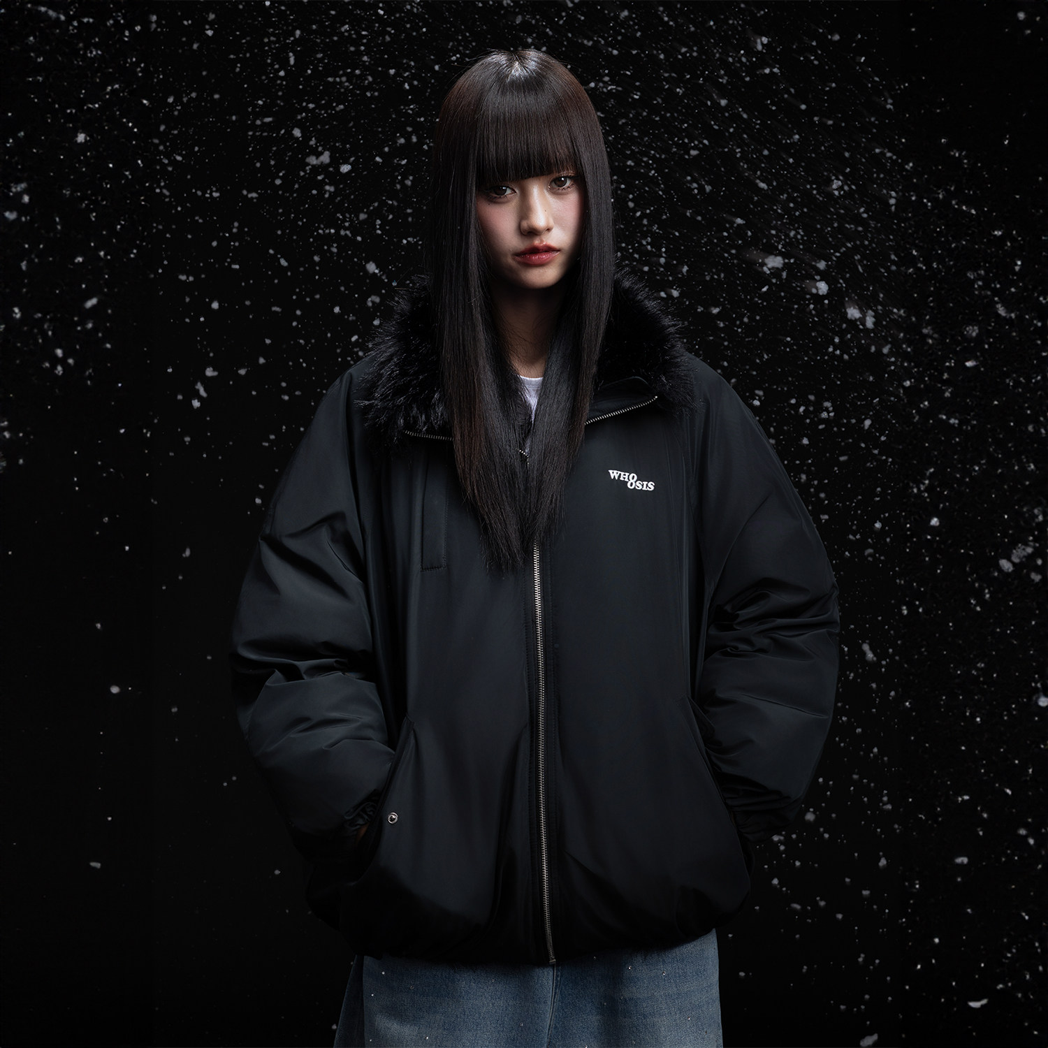 WHOOSIS（不知其名）皮草拼接巴恩风羽绒90鸭绒外套冬季保暖男女,男装,羽绒服,淘宝优惠券,粉丝福利购,淘宝优惠卷