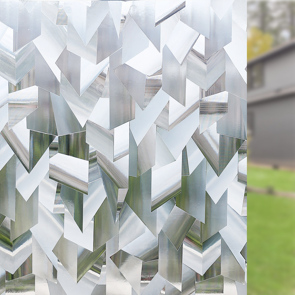 窗纱简约现代遮光无胶静电防霉抑菌抗紫外线玻璃膜防晒橱窗帘膜