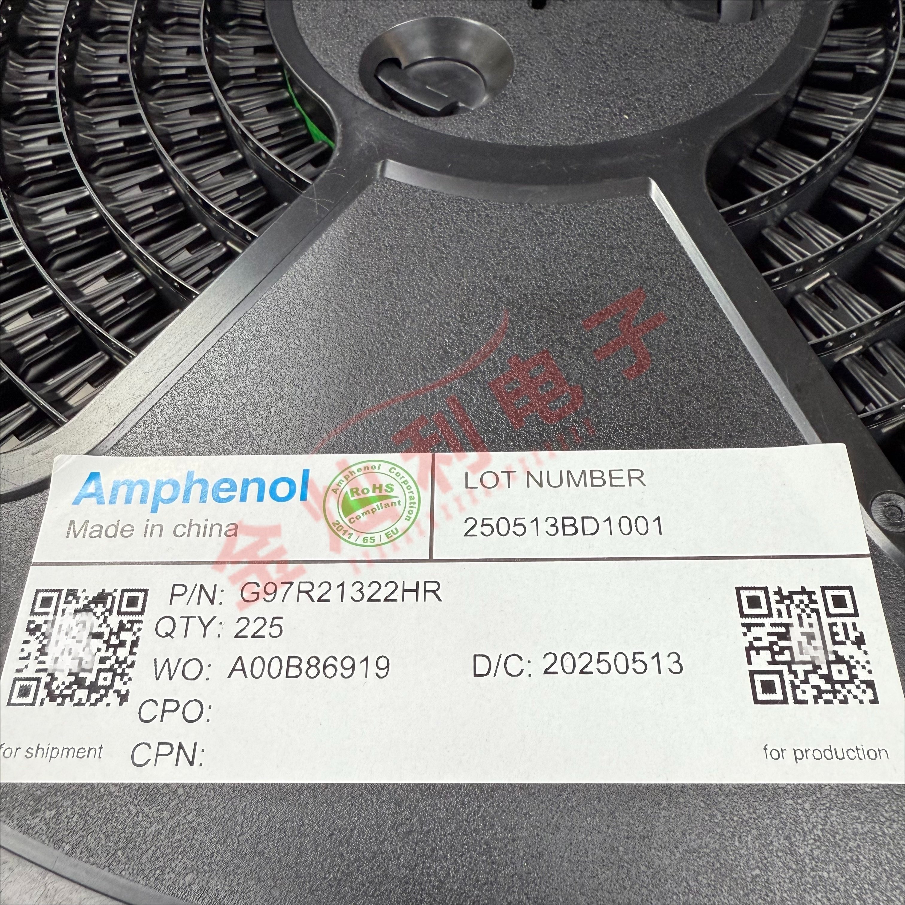 Amphenol MCIO 38Pin 连接器 G97R21322HR 原装正品现货 可直拍