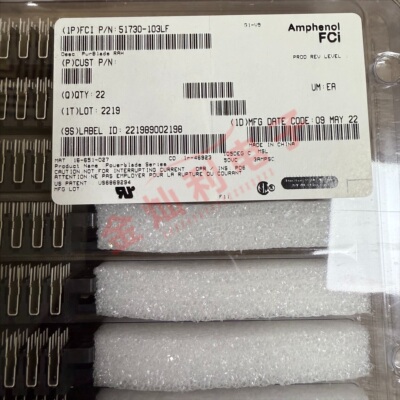 Amphenol/安费诺 51939-1222LHLF 连接器 弯公 电源模块接口