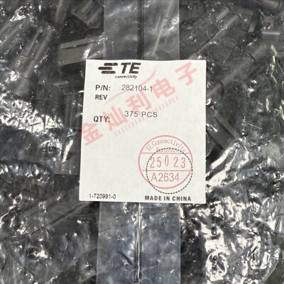 AMP/TE连接器 282104-1 胶壳2PIN 间距6.0mm 原装现货 一个起拍
