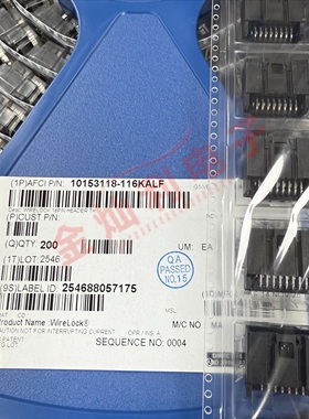 10153118-116KALF FCI 线对板 Minitek 1.80mmThroughHole16pn