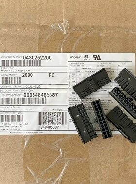 Molex连接器 43025-2200 430252200 胶壳22P 原装现货 一个起拍