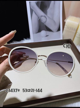 雷克斯登太阳镜23437 时尚复古圆框