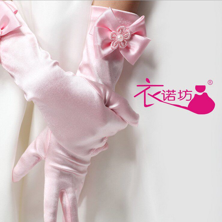 Gants pour fille en satin - Ref 2150209 Image 1