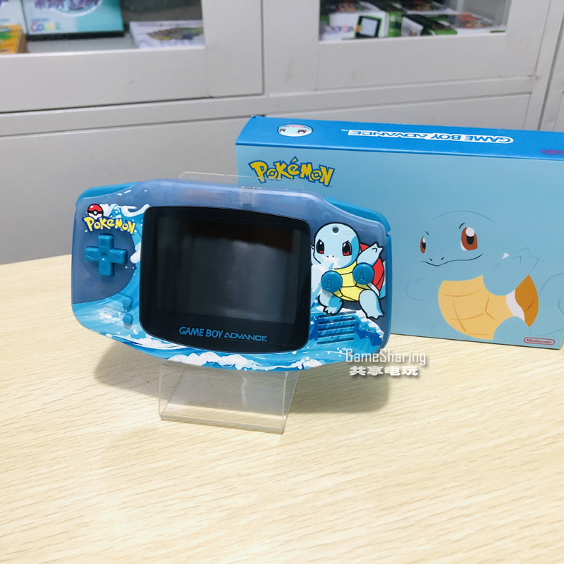 任天堂GAMEBOY advance游戏机 高亮背光GBA掌机杰尼龟主题送男友