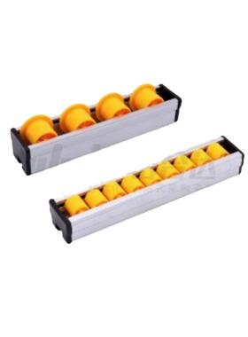 yihedaa盒式滚轮条QJK05-24/5/6/7/8/9/10 树脂轮 聚缩醛阳极氧化