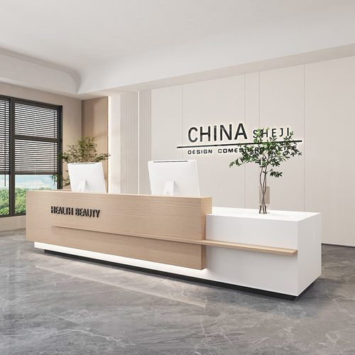 聚宝台公司前台酒店大厅接待吧台